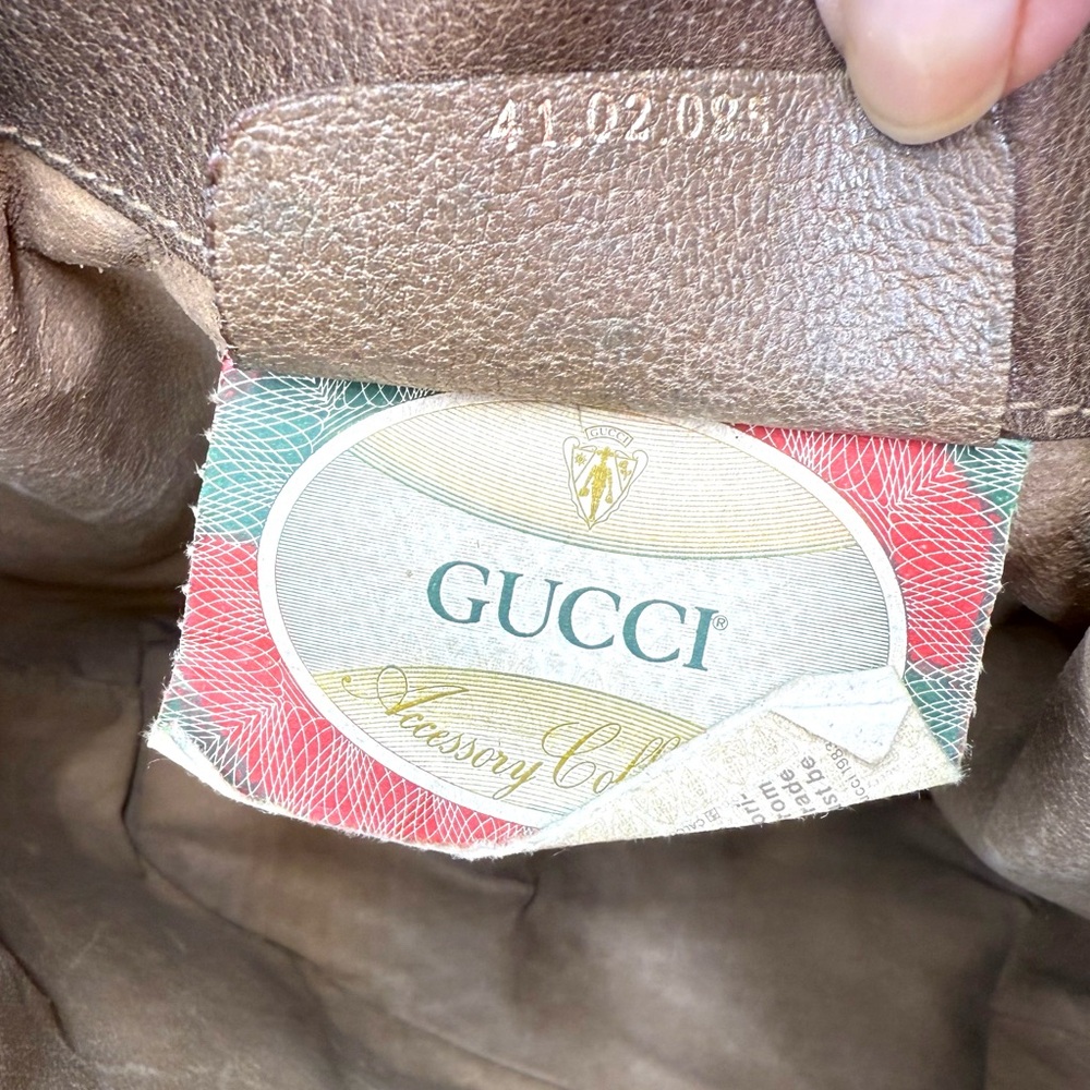 Authentic Gucci bucket shoulder bag brown monogram - Picture 14 of 16